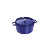 STAUB Cocotte Fonte Ronde 24 Cm Bleu Intense Majolique 3,8 L soldes en ligne 14