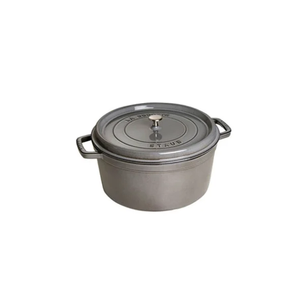 STAUB Cocotte Fonte Ronde 26 Cm Gris Graphite 5,2 L mode tendance 1