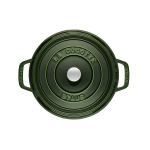 STAUB Cocotte Fonte Ronde 26 Cm Vert Basilic Majolique 5,2 L nouvelle saison 9