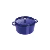 STAUB Cocotte Fonte Ronde 28 Cm Bleu Intense Majolique 6,7 L a Prix Discount 22