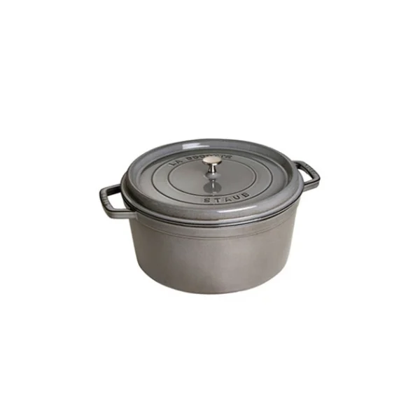 STAUB Cocotte Fonte Ronde 28 Cm Gris Graphite 6,7 L magasin en ligne france 1