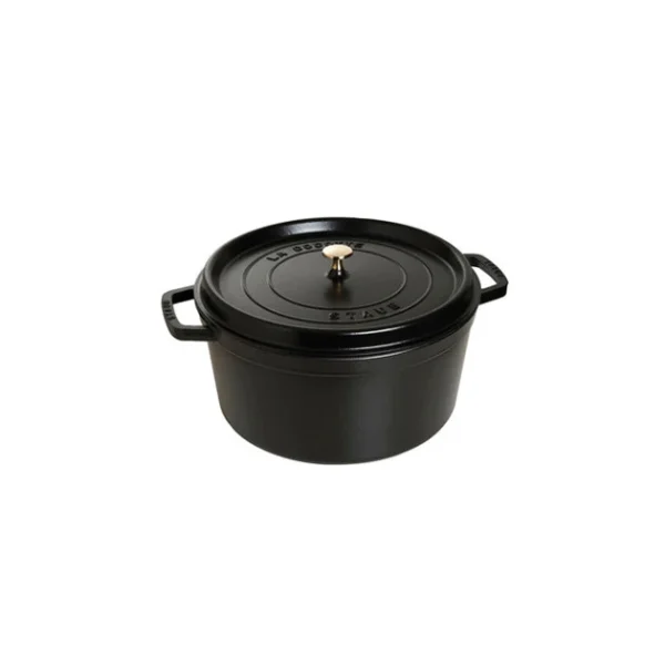 Meilleur Service STAUB Cocotte Fonte Ronde 28 Cm Noir Mat 6,7 L 1