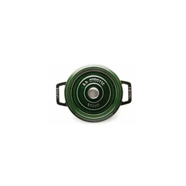 STAUB Cocotte Fonte Ronde 28 Cm Vert Basilic Majolique 6,7 L Réductions 3