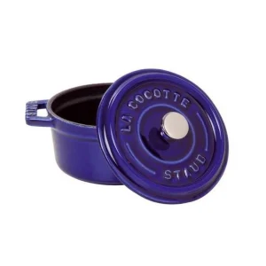 STAUB Cocotte Fonte Ronde 30 Cm Bleu Intense Majolique 8,35 L excellent qulity 6