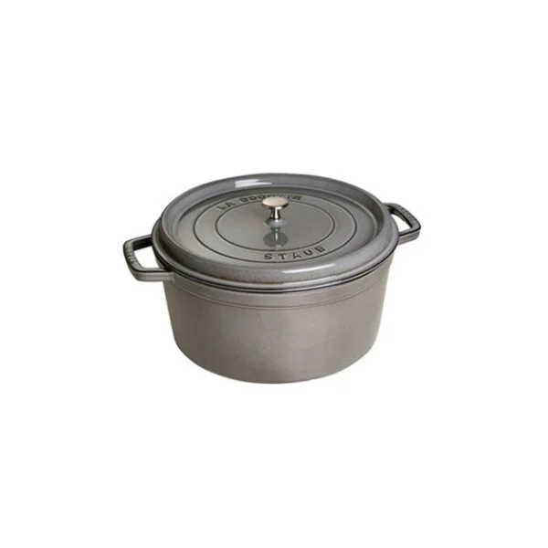 STAUB Cocotte Fonte Ronde 30 Cm Gris Graphite 8,35 L vente pas cher en ligne 1