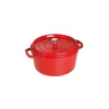 ﻿soldes STAUB Cocotte Fonte Ronde 30 Cm Rouge Cerise 8,35 L 8