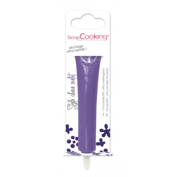 Stylo Chocolat Violet 25 G ScrapCooking bas prix 1