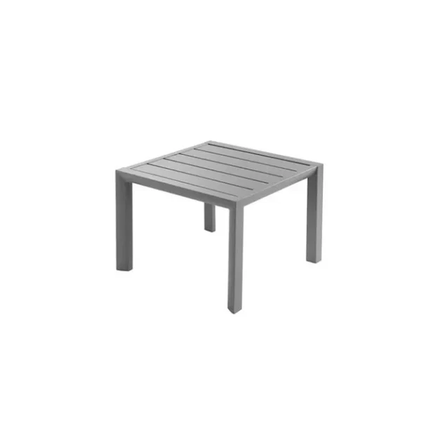 Table Basse Carrée 50 X 50 Cm Gris Platinium Sunset Grosfillex fashioniable 1