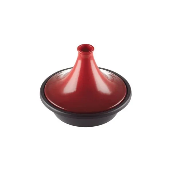 magasins pas chers Plat à Tajine En Fonte 31 Cm Cerise Le Creuset 1