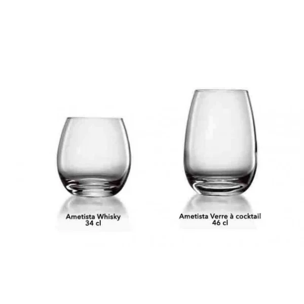 Meilleur Prix Garanti Verre à Whisky 34 Cl (x6) Luigi Bormioli AMETISTA 5