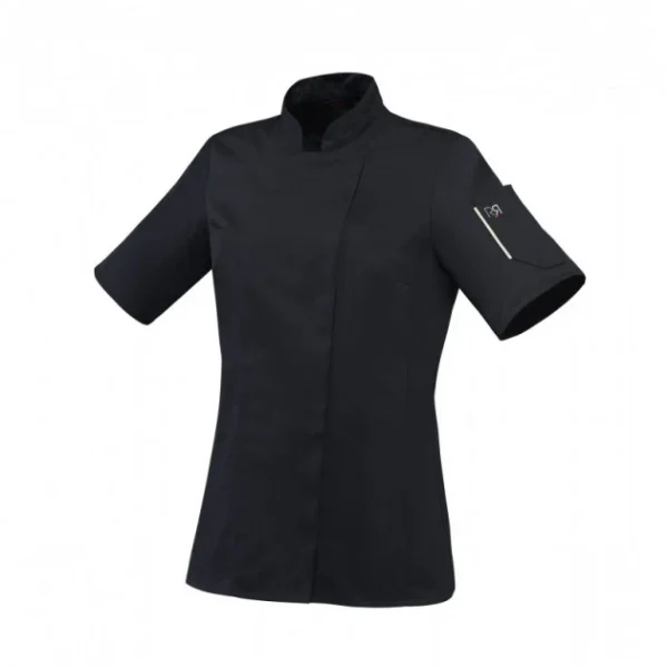 Nouveau Veste De Cuisine Femme Noire UNERA T.0 Robur 1