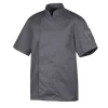 Livraison Standard/Rapide Veste De Cuisine Mixte Anthracite NERO T.3 Robur Manches Courtes 7