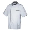 Veste De Cuisine Mixte Blanche/Parement Gris ENERGY T.0 Robur magasin 7