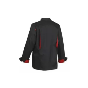 Veste De Cuisine Mixte Noire/Rouge BOKO T.1 Robur garantis authentique 6