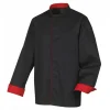 Veste De Cuisine Mixte Noire/Rouge BOKO T.1 Robur garantis authentique 5