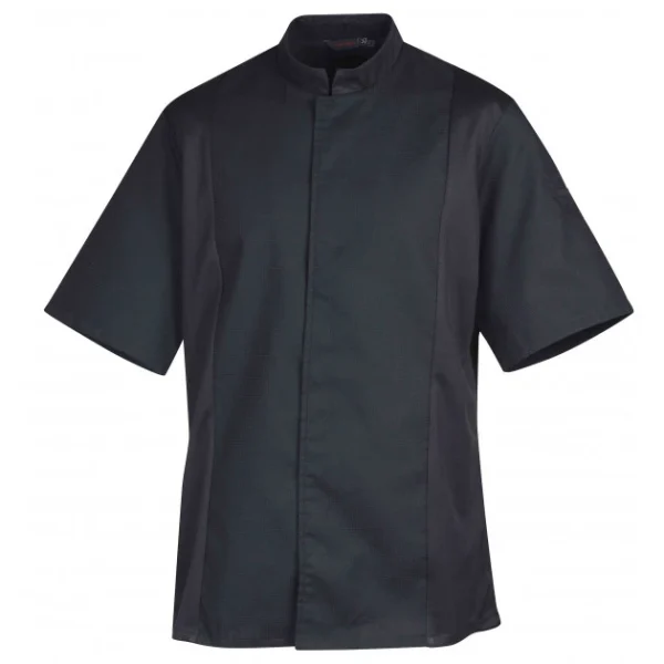 excellents soldes Veste De Cuisine Mixte Noire SIAKA T.4 Robur 1