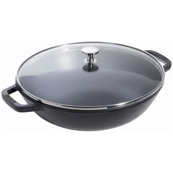 Wok En Fonte 30 Cm Noir Staub magasins pas chers 3