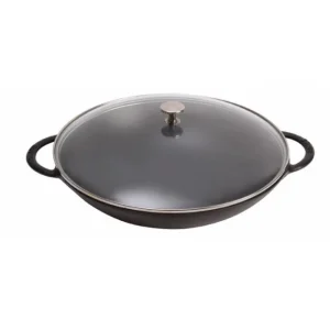 Wok En Fonte 37 Cm Noir Staub solde en ligne 6