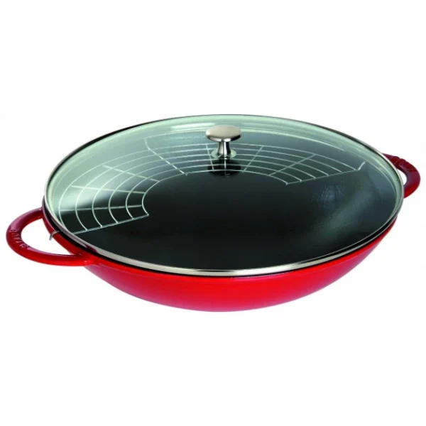 Wok En Fonte 37 Cm Rouge Staub magasin en ligne france 1